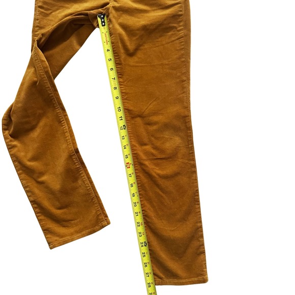 J Crew High Rise Straight Corduroy Pants Women's Size 24 26 Mustard Brown - Picture 6 of 13